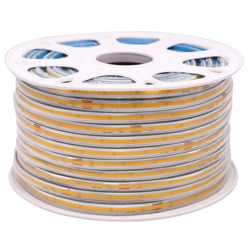 16.4-164ft High Voltage AC COB White LED Strip Lights Outdoor Waterproof